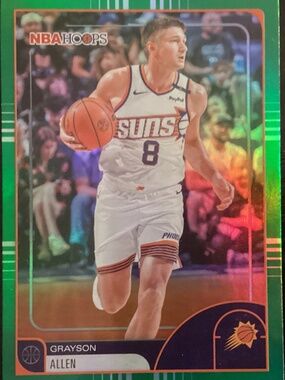 2026 No. 186 Green Foil Parallel Grayson Allen NBA Hoops Topps Basketball Card